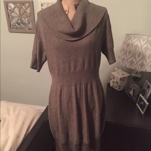 Cowl Neck Sweater Dress